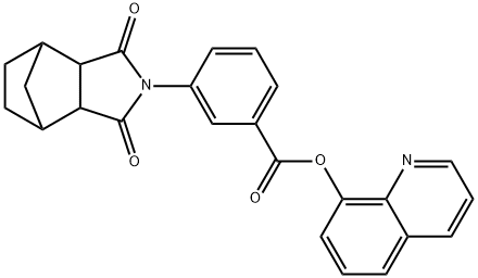 quinolin-8-yl 3-(1,3-dioxooctahydro-2H-4,7-methanoisoindol-2-yl)benzoate Structural