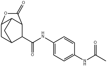 N-[4-(acetylamino)phenyl]-2-oxohexahydro-2H-3,5-methanocyclopenta[b]furan-7-carboxamide Structural