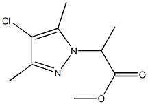 methyl 2-(4-chloro-3,5-dimethyl-1H-pyrazol-1-yl)propanoate Structural