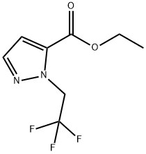 ethyl 1-(2,2,2-trifluoroethyl)-1H-pyrazole-5-carboxylate Structural