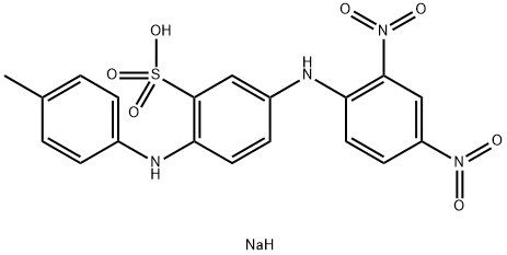 sodium:5-(2,4-dinitroanilino)-2-(4-methylanilino)benzenesulfonate Structural