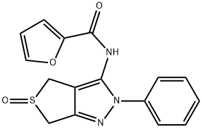 N-(5-oxido-2-phenyl-2,6-dihydro-4H-thieno[3,4-c]pyrazol-3-yl)furan-2-carboxamide Structural