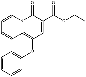 ethyl 4-oxo-1-phenoxy-4H-quinolizine-3-carboxylate Structural