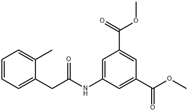 dimethyl 5-{[(2-methylphenyl)acetyl]amino}isophthalate Structural