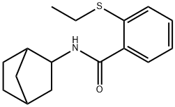 N-(bicyclo[2.2.1]hept-2-yl)-2-(ethylsulfanyl)benzamide Structural