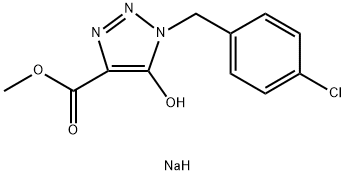 Sodium 1-(4-chlorobenzyl)-4-(methoxycarbonyl)-1H-1,2,3-triazol-5-olate Structural