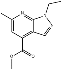 methyl 1-ethyl-6-methyl-1H-pyrazolo[3,4-b]pyridine-4-carboxylate Structural