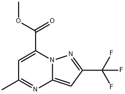 methyl 5-methyl-2-(trifluoromethyl)pyrazolo[1,5-a]pyrimidine-7-carboxylate Structural