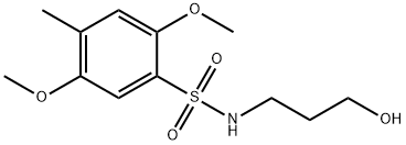 N-(3-hydroxypropyl)-2,5-dimethoxy-4-methylbenzenesulfonamide Structural