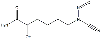 Hexanamide,6-(cyanonitrosoamino)-2-hydroxy- Structural