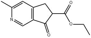 Ethyl 3-methyl-7-oxo-6,7-dihydro-5H-cyclopenta[c]pyridine-6-carboxylate Structural