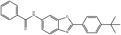 N-[2-(4-tert-butylphenyl)-1,3-benzoxazol-6-yl]benzamide Structural