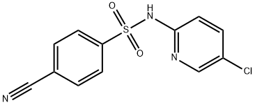 N-(5-chloro-2-pyridinyl)-4-cyanobenzenesulfonamide Structural