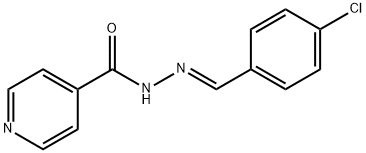 N-[(E)-(4-chlorophenyl)methylideneamino]pyridine-4-carboxamide Structural