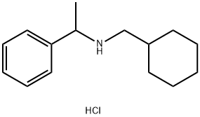 N-(cyclohexylmethyl)-1-phenylethanamine hydrochloride Structural