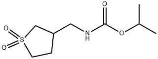 isopropyl [(1,1-dioxidotetrahydro-3-thienyl)methyl]carbamate Structural