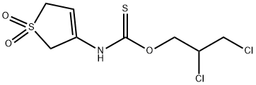 O-(2,3-dichloropropyl) (1,1-dioxido-2,5-dihydro-3-thienyl)thiocarbamate Structural