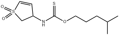 O-(4-methylpentyl) (1,1-dioxido-2,3-dihydro-3-thienyl)thiocarbamate Structural