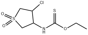 O-ethyl (4-chloro-1,1-dioxidotetrahydro-3-thienyl)thiocarbamate Structural
