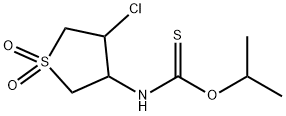 O-isopropyl (4-chloro-1,1-dioxidotetrahydro-3-thienyl)thiocarbamate Structural