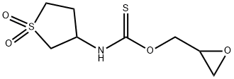 O-(oxiran-2-ylmethyl) (1,1-dioxidotetrahydro-3-thienyl)thiocarbamate Structural
