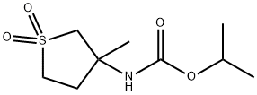 isopropyl (3-methyl-1,1-dioxidotetrahydro-3-thienyl)carbamate Structural