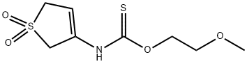 O-(2-methoxyethyl) (1,1-dioxido-2,5-dihydro-3-thienyl)thiocarbamate Structural