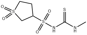 N-[(methylamino)carbonothioyl]tetrahydrothiophene-3-sulfonamide 1,1-dioxide Structural