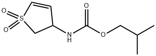 isobutyl (1,1-dioxido-2,3-dihydro-3-thienyl)carbamate Structural