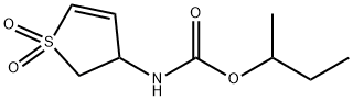sec-butyl (1,1-dioxido-2,3-dihydro-3-thienyl)carbamate Structural