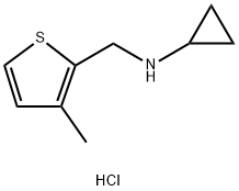 N-[(3-methyl-2-thienyl)methyl]cyclopropanamine hydrochloride Structural