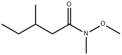 N-methoxy-N,3-dimethylpentanamide Structural