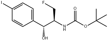 tert-Butyl ((1R,2S)-3-fluoro-1-hydroxy-1-(4-iodophenyl)propan-2-yl)carbamate Structural