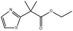 ethyl 2-methyl-2-(1,3-thiazol-2-yl)propanoate Structural