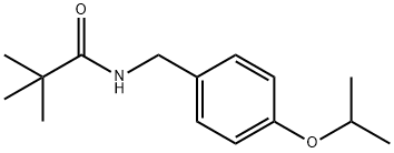 N-(4-isopropoxybenzyl)-2,2-dimethylpropanamide Structural