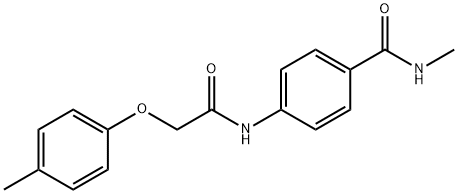 N-methyl-4-{[(4-methylphenoxy)acetyl]amino}benzamide Structural