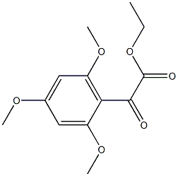 Oxo-(2,4,6-trimethoxyphenyl)acetic acid ethyl ester Structural