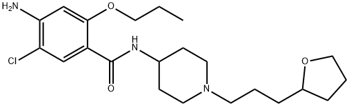 Benzamide, 4-amino-5-chloro-2-propoxy-N-[1-[3-(tetrahydro-2-furanyl)propyl]-4-piperidinyl]- Structural