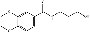 N-(3-hydroxypropyl)-3,4-dimethoxybenzamide Structural