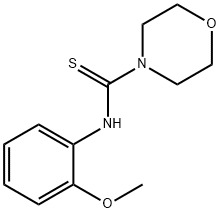 N-(2-methoxyphenyl)morpholine-4-carbothioamide Structural