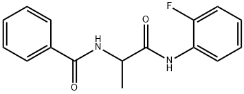 N-{1-[(2-fluorophenyl)amino]-1-oxopropan-2-yl}benzamide Structural