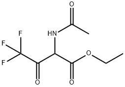Ethyl 2-acetamido-4,4,4-trifluoro-3-oxobutanoate Structural