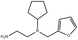 N-cyclopentyl-N-(2-furylmethyl)ethane-1,2-diamine Structural