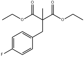 DIETHYL 2-(4-FLUOROBENZYL)-2-METHYLMALONATE Structural
