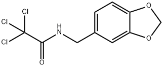 N-(1,3-benzodioxol-5-ylmethyl)-2,2,2-trichloroacetamide Structural