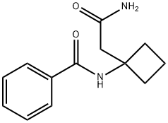 N-(1-(2-AMINO-2-OXOETHYL)CYCLOBUTYL)BENZAMIDE Structural