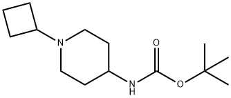 tert-Butyl 1-cyclobutylpiperidin-4-ylcarbamate Structural