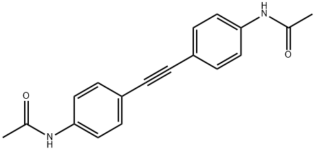 N-[4-[2-(4-acetamidophenyl)ethynyl]phenyl]acetamide Structural