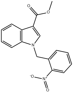 methyl 1-(2-nitrobenzyl)-1H-indole-3-carboxylate Structural