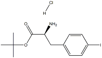 DL-4-iodo- Phenylalanine 1,1-dimethylethyl ester, hydrochloride Structural
